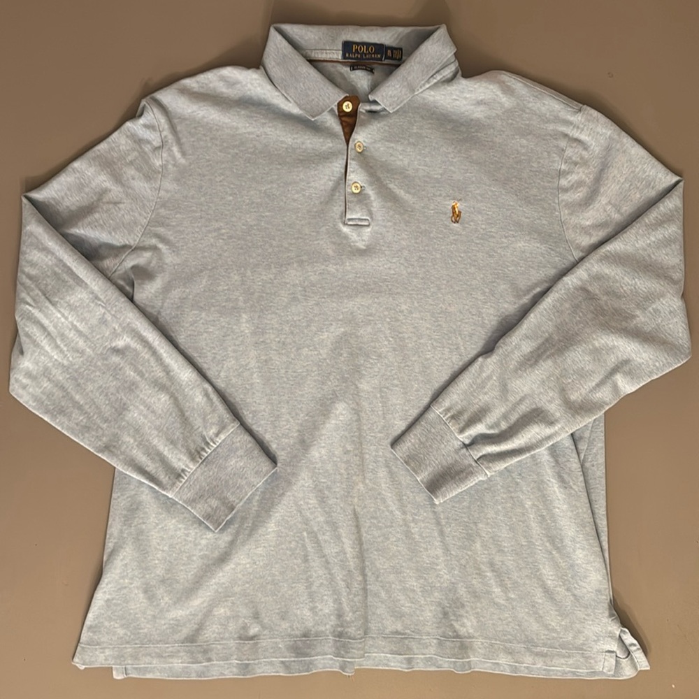Long sleeve, Ralph Lauren quarter button up polo